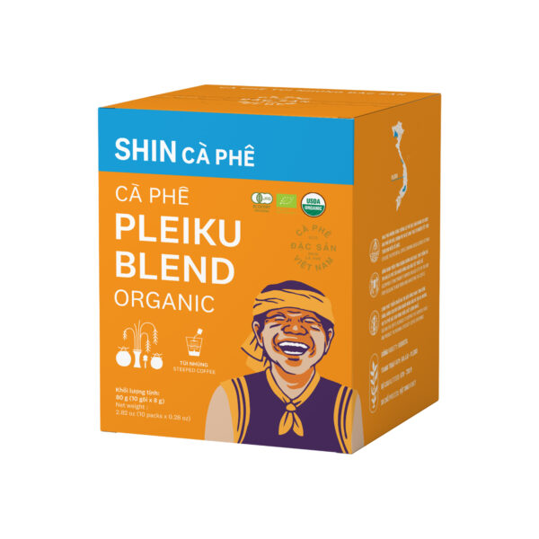 CÀ PHÊ TÚI NHÚNG "PLEIKU BLEND ORGANIC" – HỘP 10 GÓI