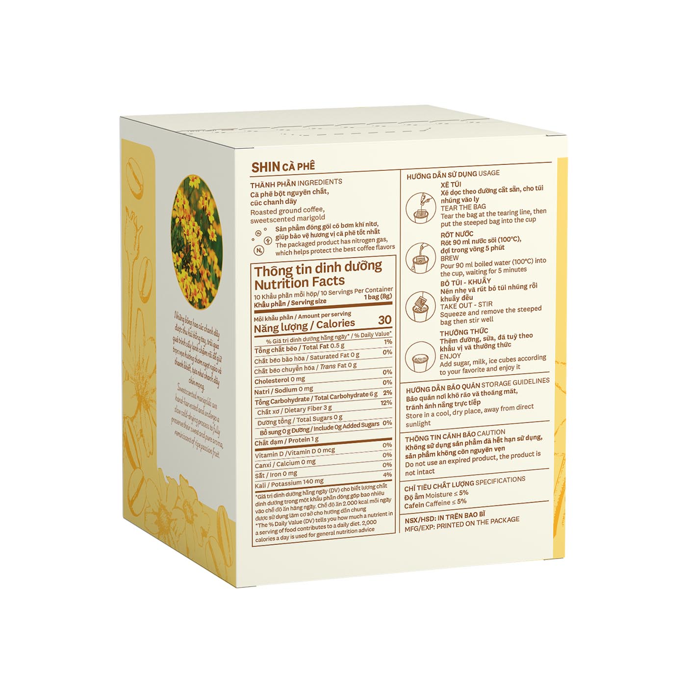 _0003_CHOP173 - Hộp cà phê túi nhúng Tropical Fusion 80g - Sau